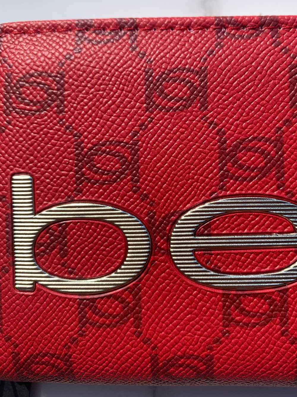 bebe Red Zip-Around Wristlet Wallet - Picture 3 of 13